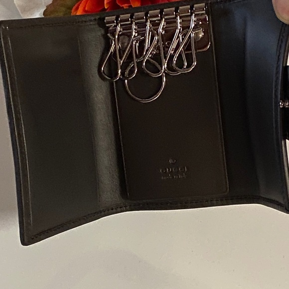 Authentic Gucci Jacquard Brown Monogram Key Case New - Picture 7 of 12